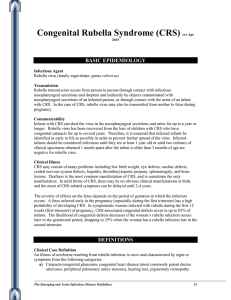 Congenital Rubella Syndrome (CRS) rev Apr