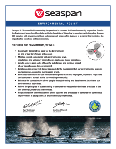 Seaspan Environmental Policy - Rev Apr 2016