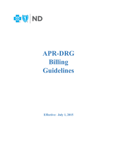 APR-DRG Billing Guidelines