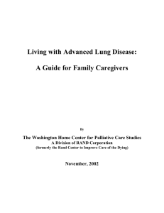 Living with Advanced Lung Disease: A Guide for Family Caregivers