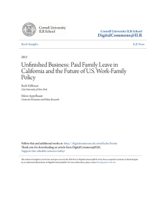 Unfinished Business: Paid Family Leave in