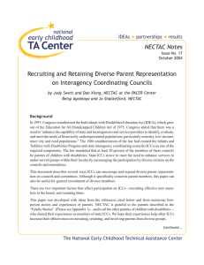 Recruiting and Retaining Diverse Parent Representation on