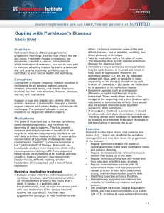 Coping with Parkinson`s Disease basic level