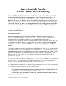 Apprenticeship in Canada, A Public