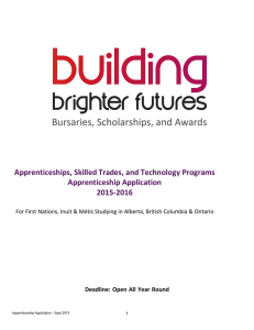 Apprenticeships, Skilled Trades, and Technology Programs