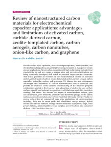 Review of nanostructured carbon materials for electrochemical