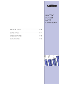 electric double layer capacitors