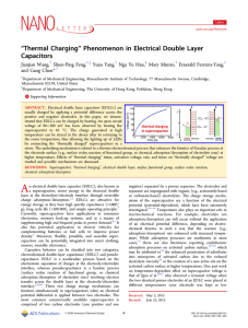 “Thermal Charging” Phenomenon in Electrical Double Layer