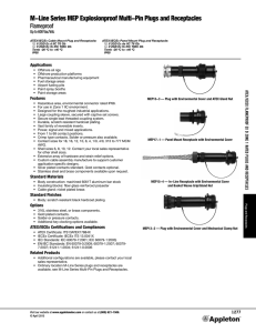 MEP Series M-Line Multi-Pin Connectors Catalog Pages