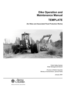 Dike Operation and Maintenance Manual TEMPLATE