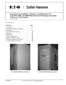 Instructions for Installation, Operation, and Maintenance