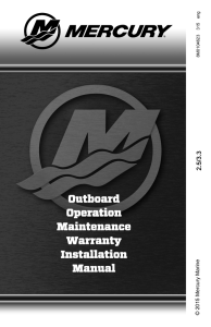 Outboard Operation Maintenance Warranty Installation Manual