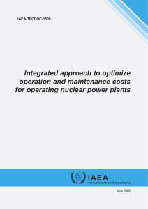 Integrated approach to optimize operation and maintenance costs
