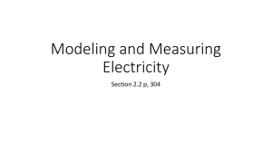 Modeling and Measuring Electricity