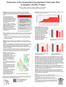 Outcomes of the Queensland Accelerated Chest pain Risk Evaluation