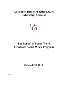 advanced direct practice (adp) internship manual