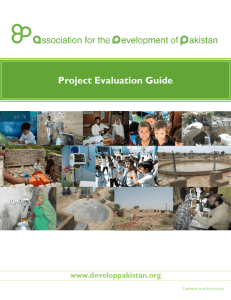 Project Evaluation Guide - Association for Development of Pakistan