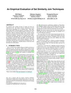 An Empirical Evaluation of Set Similarity Join Techniques