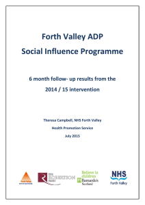 Forth Valley ADP Social Influence Programme