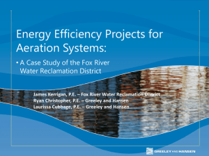 Energy Efficiency Projects for Aeration Systems: