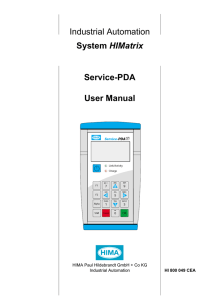 Service PDA Manual