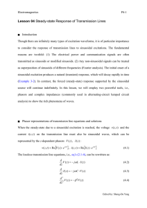 Lesson 04 Steady-state Response of Transmission Lines