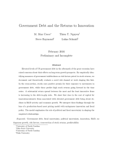 Government Debt and the Returns to Innovation