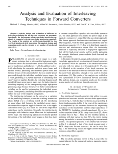 Analysis And Evaluation Of Interleaving Techniques In Forward