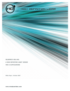 Velodyne`s HDL-64E is a High Definition Lidar