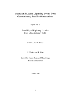 Detect and Locate Lightning Events from Geostationary