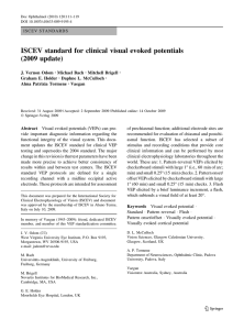 ISCEV standard for clinical visual evoked potentials (2009 update