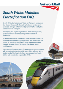 South Wales mainline electrification FAQ