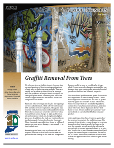 Graffiti Removal From Trees - Purdue Extension