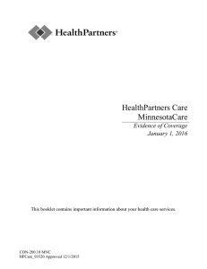 HealthPartners Care MinnesotaCare
