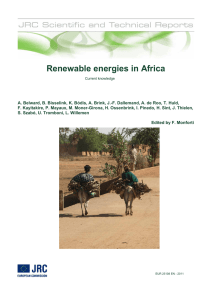 Renewable energies in Africa