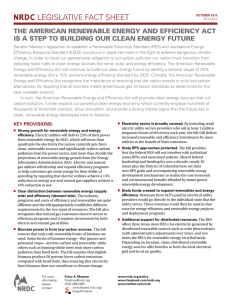 NRDC: The American Renewable Energy and Efficiency Act is a