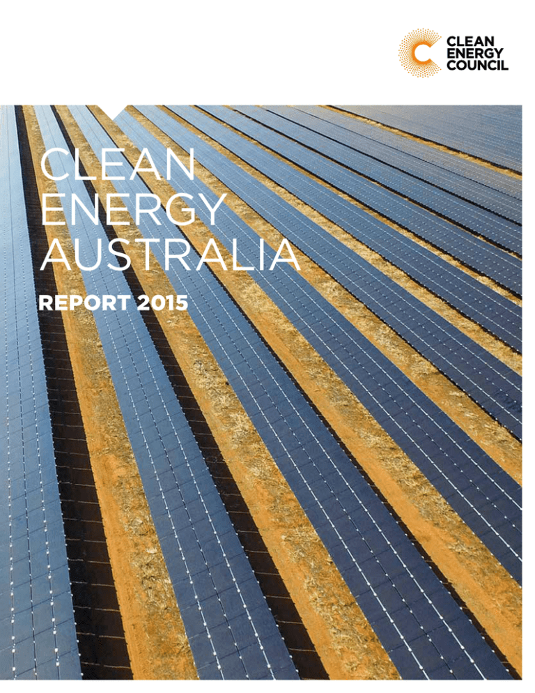 Clean Energy Australia Report 2015