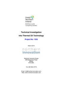 Thermal Oil Technology - Study Report March 2010