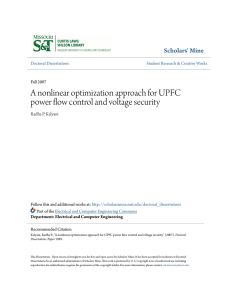 A nonlinear optimization approach for UPFC power
