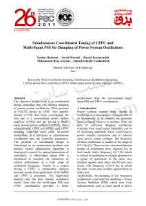 Simultaneous Coordinated Tuning of UPFC and Multi