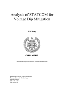 Analysis of STATCOM for Voltage Dip Mitigation