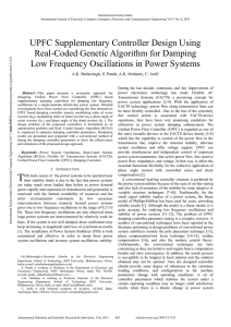 UPFC Supplementary Controller Design Using Real