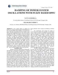 damping of power system oscillations with fuzzy based dpfc