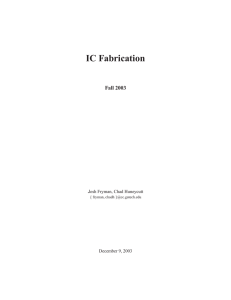 IC Fabrication - College of Computing