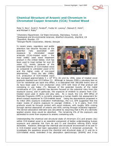 Chromated copper arsenate (CCA) - Stanford Synchrotron Radiation