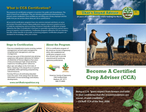 Prospective CCA - Certified Crop Adviser