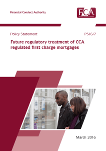 Future regulatory treatment of CCA regulated first charge