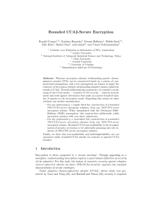 bounded CCA - Department of Computer Science