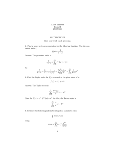 MATH 2433-006 Exam II ANSWERS INSTRUCTIONS Show your