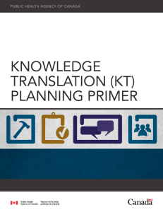 knowledge translation (kt) planning primer